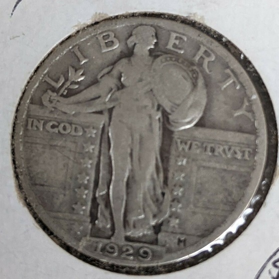 1929 Standing Liberty Quarter Type 2b, Stars Below Eagle.  20220044 - $22.99