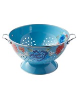 Pioneer Woman ~ Classic Charm ~ 5-Quart Colander ~ Blue Finish Enamel on... - $61.35 CAD