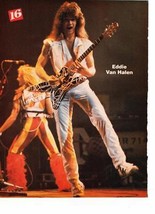 Eddie Van Halen Scott Baio teen magazine pinup clipping Vintage 1980&#39;s Bop - £2.75 GBP