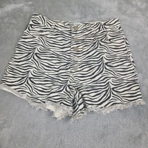 BDG Shorts Womens 28 White Black Zebra Print Denim Cut Off High Rise But... - $18.39