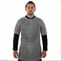 Aluminum Butted Chainmail Shirt Haubergeon Medieval Armor for HALLOWEEN GIFT - £57.55 GBP
