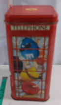 Empty Peanut M &amp; M Limited Edition Telephone Booth Tin Container, 2002 - £8.04 GBP