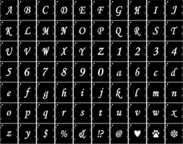 &quot;CraftyStencils - 6&quot; Reusable Plastic Alphabet Letter Stencils with 70PCS Number - $41.57