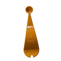 Tupperware 1/8 TSP Measuring Spoon Orange Embossed Curved 6146 Replaceme... - £7.33 GBP