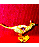 Gorgeous Vtg. Australian Gold and Crystal kangaroo! Very unique and rare... - $81.49 CAD