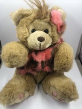 Teddy Bear Caveman Forebears Blue 10&quot; Plush Stuffed Toy Westcliff Vintage 1990 - £10.04 GBP