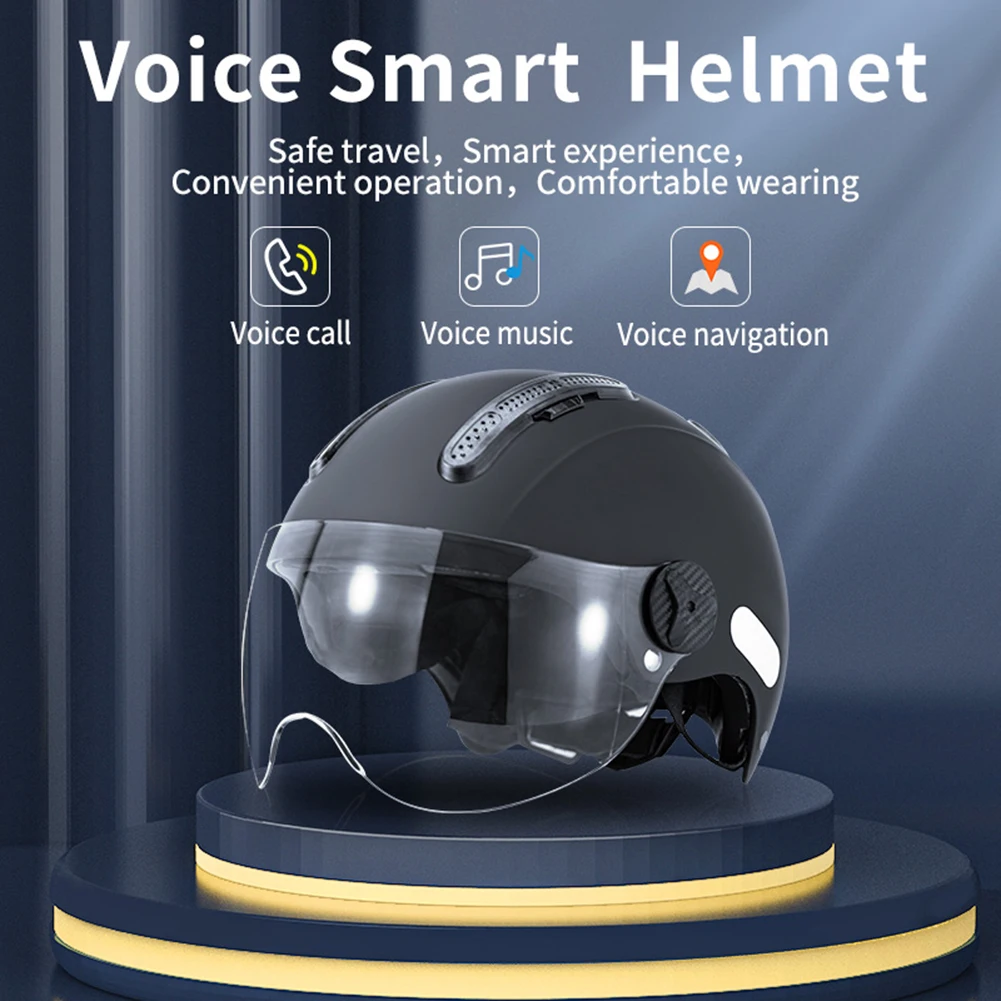 Motobike Riding Hat Headwear Voice Call Navigation Smart Motorcycle Electric Bik - £226.64 GBP