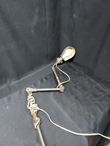 Old Industrial Work Light Lamp Jointed Articulating Fixture Wall or Tabl... - $2,440.04 MXN