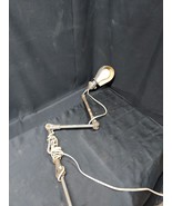 Old Industrial Work Light Lamp Jointed Articulating Fixture Wall or Tabl... - $2,440.04 MXN