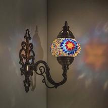 (31 Models) Handmade Wall Lamp Mosaic Shade, 2019 Stunning 16.5&quot; Height - 4.5&quot; G - £53.77 GBP