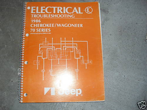 1986 Jeep Cherokee Wagoneer 70 Séries Électrique Dépannage Manuel Ewd Etm - $31.94