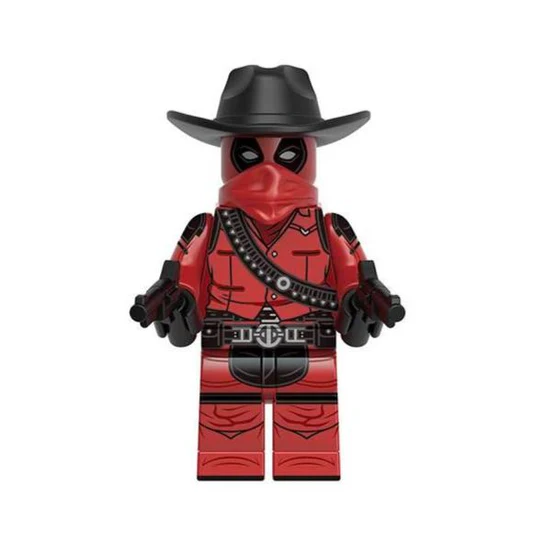 Cowboy Deadpool Custom Marvel Superhero Minifigure