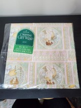 Vintage Hallmark Christmas Gift Wrap New Woman With Mistletoe - $5.00