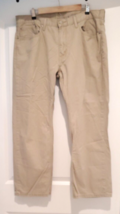 LEVI STRAUSS 559 Khaki Jeans Men&#39;s Size 38 X 30 Extra Long (See Descript... - $23.70