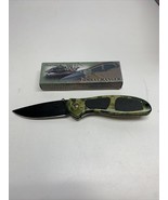 Frost Cutlery Combat Ranger Folding Pocket Knife Plain Liner Lock Camo LG - £9.41 GBP