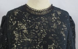 NWT Rebecca Taylor Top  Lace Long Sleeve Scallop hem  Retail $425 Sz 12 - £157.29 GBP