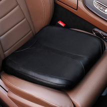 QYILAY Leather Car Memory Foam Heightening Seat Cushion for Short People Driving - £44.01 GBP