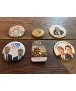 1992 Presidential Election Pins - Bill Clinton, George Bush, &amp; Ross Perot - $214.77 MXN