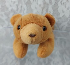 TY Cubbie Bear Teddy Plush Brown Laying Floppy 9&quot; Stuffed Animal Beanie ... - $7.99