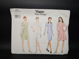 Vogue Basic Design Dress Pattern 1901 Plus Size 18-20-22 Vintage 1990s - £14.82 GBP