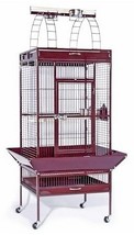 Large Select Wrought Iron Play Top Bird Cage Black - $10,605.42 MXN