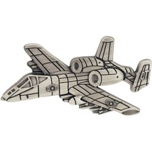 A-10 Thunderbolt Airplane Pin Pewter 2 1/2&quot; - £8.43 GBP