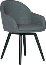 Charcoal Grey With Arms And Metal Legs Studio Designs Home Dome Upholstered - £49.79 GBP
