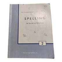 Spelling by Sound and Structure Grade 2 Teacher&#39;s Manual Rod And Staff - £3.92 GBP