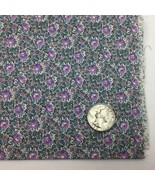 1/2 Yd Purple Lavender Teal Flowers Floral Quilting Fabric - £7.02 GBP