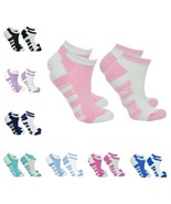 Pure Golf Damen 2 Paar Pack Dixie Golf Socken. Pink, Grün, Lila, Marineb... - $10.42