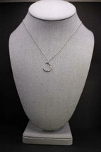 NIB SUNSCSC Moon Necklace Pendant Stainless Steel 42cm+8cm adjustable - £9.85 GBP