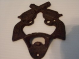 Dual Western Cast Iron  Pistols with Bottle Opener-4&quot; x 5 1/2&quot; - $24.75