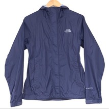 The North Face Jacket Women&#39;s Lightweight Water-Resident Blue Hooded Spr... - £31.58 GBP