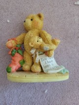 Enesco Cherished Teddies Figurine Jacob Bear With Stocking 950734 Christmas 1992 - £10.43 GBP