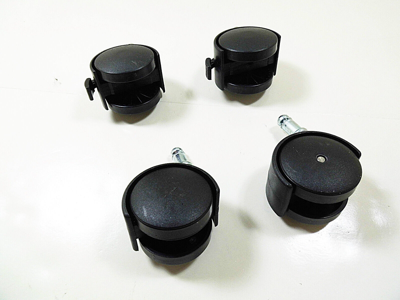 Furniture Casters and Wheels Twin Wheel Desk Chair Caster 7/8&quot; Grip Ring... - $9.49