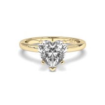 2CT Heart Cut Solitaire F-G Color with VS/ SI Clarity Lab-Grown Ring. - £1,838.32 GBP