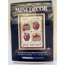 Paragon Needlecraft 2404 Mini Décor Counted Cross Stitch Picture Kit 5 x... - £7.84 GBP