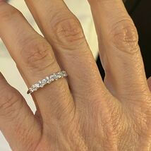 0.50 Ct Round Brilliant Cut Lab Grown Diamond Wedding Band 14k Stacking ... - $449.50