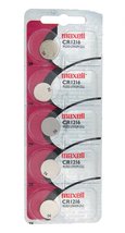 Maxell Lithium Battery CR1216 Pack of 5 Batteries - £5.55 GBP