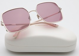 New TOM FORD Raphaela TF 1006 32Y White Sunglasses 60-18-135mm B56mm Italy - £158.32 GBP