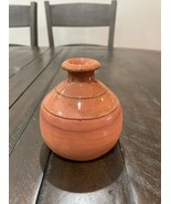 Vintage Jamestown Pottery Brown Clay Bud Base 3” Glazed Brown Stoneware - $23.00 CAD