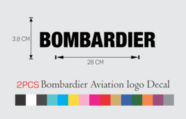 2PCS BOMBARDIER AVIATION Logo Vinyl Decal Waterproof Premium Sticker 11 ... - £11.93 GBP+