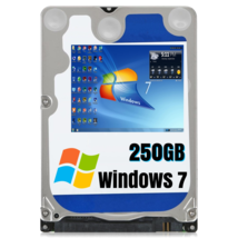 250GB 2.5 Hard Drive For Hp Compaq Presario CQ57 Windows 7 Pro 32bit Ful... - $38.99