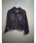 AMI Womans Blue Denim Jean Jacket  Button Up W/Pockets  Sz M 9008ARE - €12,53 EUR