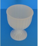 Collectible/Milk White Glass Footed Vase - $21.60