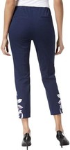 Alfani Womens Embroidered Office Work Wear Skinny Pants Color Navy Size 4 - £61.64 GBP