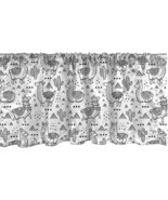 Ambesonne Window Valance Llama Abstract Triangles Doodle Style Alpacas 5... - €30,11 EUR