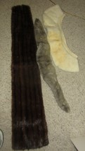 Vintage mink Fur Collars  / shawl Crafts Re purpose  - $52.25