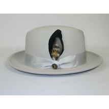Men Bruno Capelo Hat Australian Wool Crushable Center Dent Florence FL523 Silver image 5