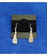 YELLOW SEA GLASS HANDCRAFTED EARRINGS - £10.11 GBP